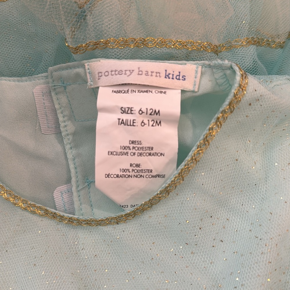 NEW: 6-12M Pottery Barn Kids Halloween Baby Flapper Costume - Picture 5 of 5